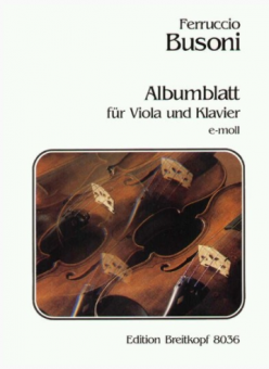 Albumblatt für Viola und Klavier e-moll K 272 