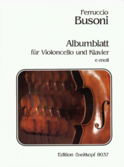 Albumblatt für Violoncello und Klavier e-moll K 272 