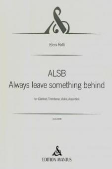 ALSB Always leave something behind 