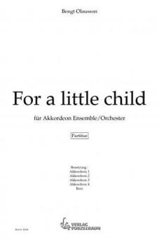 For a little child | Partitur 