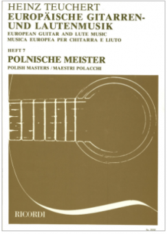 Europäische Gitarren- und Lautenmusik Heft 1: Italienische Meister 