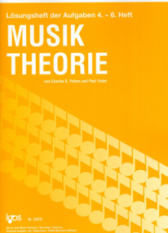 Musik Theorie, Lösungsheft der Aufgaben 1.-3. Heft 
