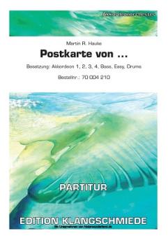 Postkarte von ... | Partitur | Waltz für Akkordeon Jugendorchester 