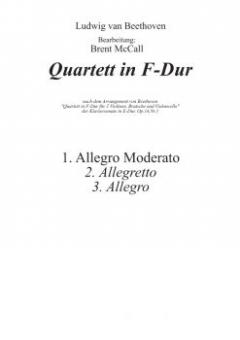 Quartett in F-Dur - 2.Satz Allegretto 