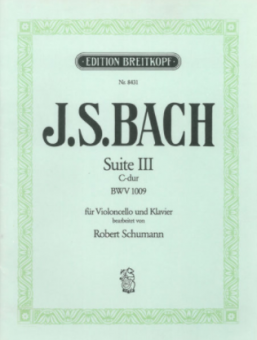 Suite III C-dur BWV 1009 für Violoncello und Klavier - Klav.Kammermusik 