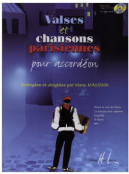 Valses et chansons parisiennes por accordéon 