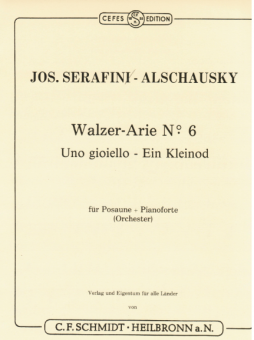 Walzer-Arie Nr. 6 "Ein Kleinod" - Klav.Kammermusik 