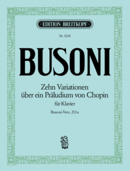 Zehn Variationen über ein Präludium von Chopin K 213a 